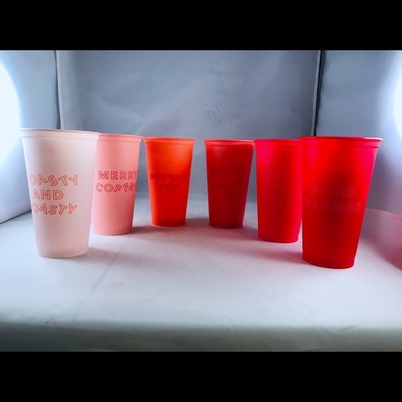 Starbucks Holiday 2019 Reusable Hot Cups- 6 cups in package- New in Box - Picture 2 of 5